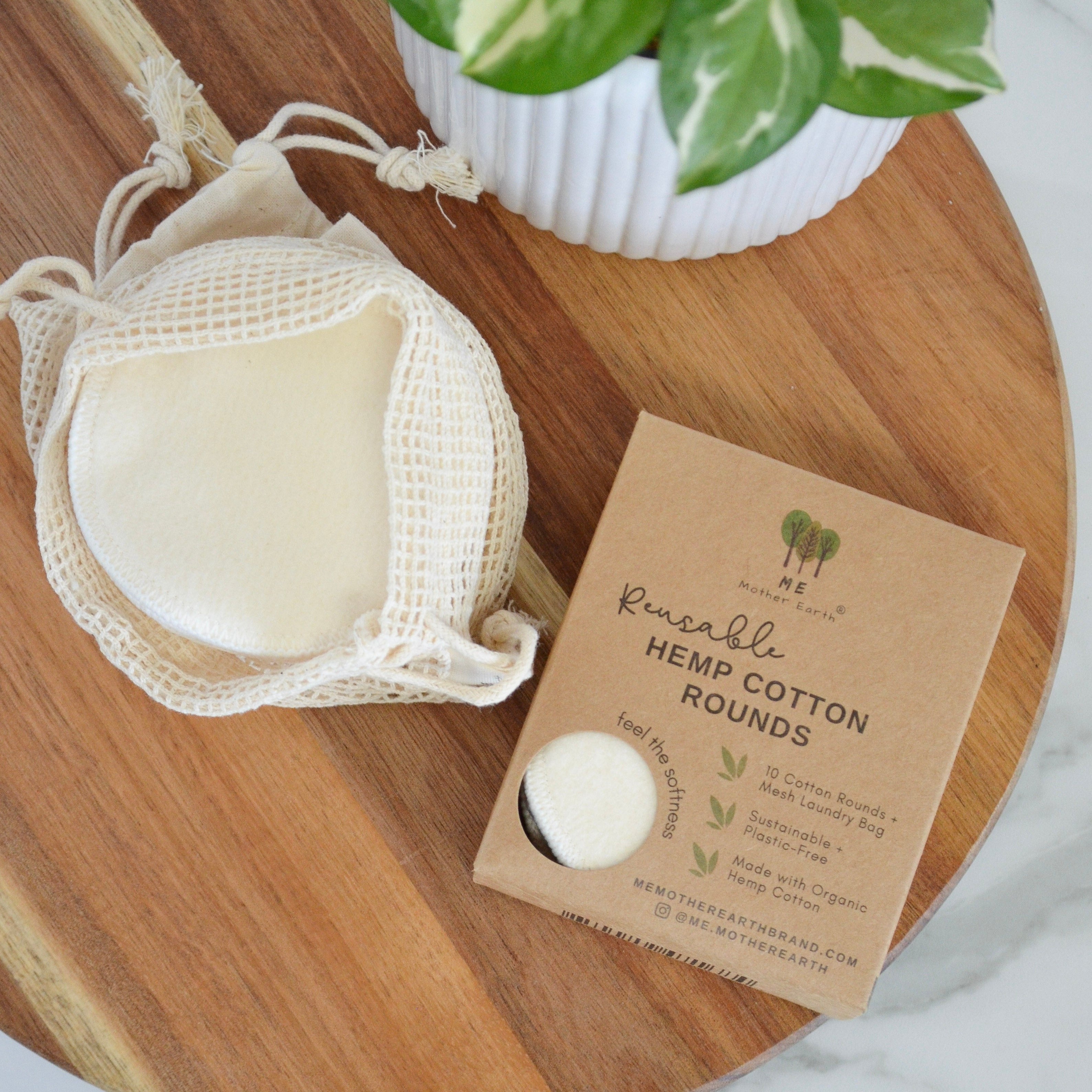 Reusable Hemp Cotton Rounds